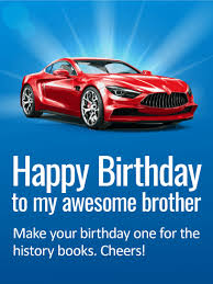 Make awesome birthday cards at home using paper circuits this short video shows you how to make paper circuits with led's, copper tape (or wires), and a 3v flat battery.you can find these 3v batteries at best buy,. Slick Happy Birthday Card For Brother Birthday Greeting Cards By Davia