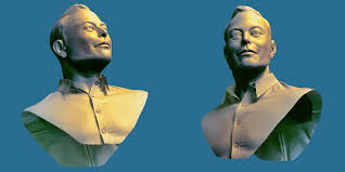 Portrait Of Elon Musk Zbrush Sculpting Darya Girina Portrait Sculpting Human Anatomy