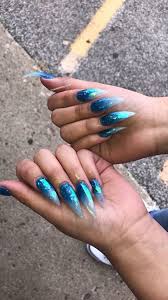 Always wanted cute ombre nails? 35 Long Stiletto Nail Designs