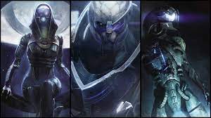 Only the best hd background pictures. Tali Zorah Garrus Vakarian Hd Wallpaper Background Image 1920x1080