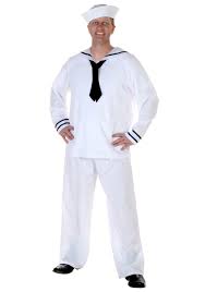 Men S White Sailor Costume Walmart Com