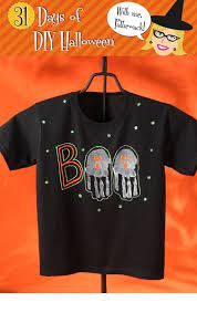 Ilovetocreate Blog 31 Days Of Diy Halloween Boo Ghost Shirt Halloween Diy Diy Halloween Shirts Halloween Diy Kids