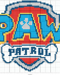 Ce dessin a été mis à la disposition des internautes le 07 février 2106. 81 Idees De Pixel Pat Patrouille Point De Croix Pat Patrouille Patrouille
