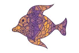 Download Fish In Mandala Style With Color Svg Cut File By Creative Fabrica Crafts Creative Fabrica PSD Mockup Templates
