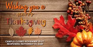 We did not find results for: Thanksgiving Break November 25 27 November 2020 News Sauk Valley Community College