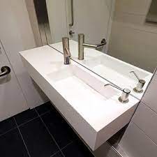 Wo 275 wo 365 wo 415 wo 465 wo 515 wo 580. Doppeltes Waschbecken Staron Washroom Washroom Limited Wand Mineralwerkstoff Modern