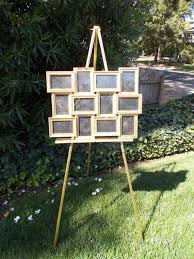 Gold Wedding Seating Chart With Easel Collage Frame Ornate Spring Summer Fall Winter Reception Decoration Hollywood Regency Home Decor Gift