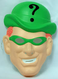 DC Comics the Riddler Vintage Halloween Mask Batman Villain Costume Rubies 
