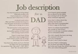 Job Description Dad Job Description Job Dads