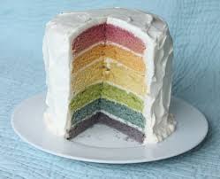 Gel food coloring and some good twisting skills. Rainbow Cake With Natural Dyes Honest Cooking