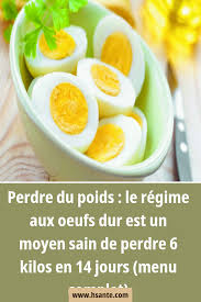Le Programme Aux Oeufs Dur Est Un Moyen Sain D Eliminer 6 Kilos En 14 Jours Menu Complet En 2020 Regime Oeuf Regime œuf Dur Oeufs Durs