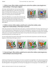 This is our version that combines standard beginner and intermediate layer by layer methods of solving the rubik's cube made easier by utilizing critical thinking and intuition in place of following long chains of sequences, very little memorization is necessary. How To Solve The Rubik S Cube Beginners Method Areas Of Computer Science Applied Mathematics