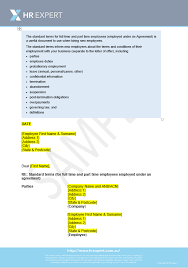The employee's regular hours of work shall be 11. Employment Contract Full Time Or Part Time Casual Employee Award Or Common Law