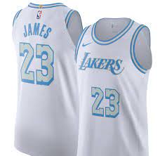 Othercrazy mens basketball jersey 23# space movie jersey white/black/blue. Los Angeles Lakers City Edition Jersey Where To Buy