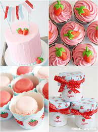 Diy Strawberry Themed Desserts Table Recipes Strawberry Party Strawberry Shortcake Birthday Dessert Table Recipes