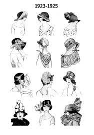 Types Of Hats For Women 1920s Pictures Of Hat Hair Styles These Images Of Hats And Hair Styles 1920 S Illustration Mode 20er Mode Mode Frisuren