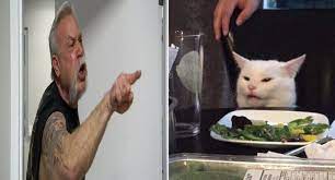 Guy Yelling At Cat Meme Blank Template Imgflip