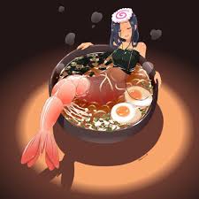 Anime Picture Search Engine 1girl Antennae Black Hair Bowl Closed Eyes Food Food As Clothes Hardboiled Egg In Food John Su Long Hair Merm Art Cute Art Anime