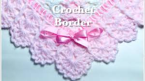 Easy Crochet Border For Any Crochet Or Knit Baby Blanket 133 Youtube Crochet Blanket Edging Baby Blanket Crochet Pattern Crochet Edging
