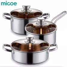Rak serbaguna 5 susun ini sangat cocok untuk rumah anda. Peralatan Rumah Tangga Panci Serbaguna Stainless Keramik Teflon Enamel Penggorengan Anti Lengket Awet Bagus Multifungsi Wajan