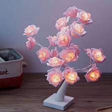 Rose Bloom Tree Lamp In 2021 Tree Lamp Flower Lamp Night Light Lamp