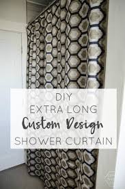 Diy Extra Long Custom Design Shower Curtain Lemon Thistle Extra Long Shower Curtain Custom Shower Curtains Long Shower Curtains