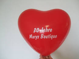 Herzballons Zu Einem Firmen Jubilaum Luftballons Botschaft Bedrucken