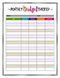 Caribbean Crazy Color Printable Monthly Budget Planner Bill Planner Billplanner Plann Monthly Budget Planner Monthly Budget Printable Weekly Budget Planner
