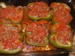 My Mom S Stuffed Peppers Recipe Main Dishes With Green Pepper Lean Ground Beef Condensed Tomato Soup R Stuffed Peppers Stuffed Green Peppers Peppers Recipes