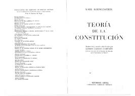 Pdf Teoria De La Constitucion Karl Loewenstein 1 Rosalyn Tullume Academia Edu