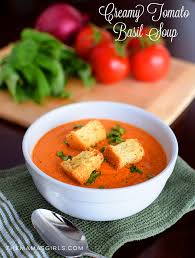 Sprinkle tomatoes with olive oil and season with salt. Creamy Tomato Basil Soup
