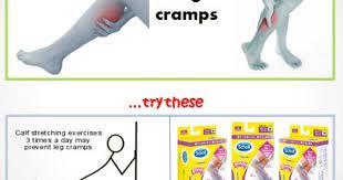 Having Leg Cramps Too Often Perhaps A Calf Stretch Will Do You Good Or Better Yet Try The Scholl Compression Stockings Aching Legs Calf Muscles Leg Cramps