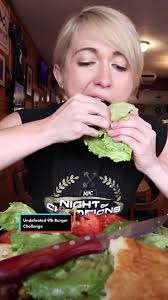 Harleya Eating Burger