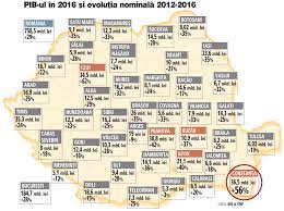 Pib pe cap de locuitor. Pib Pe JudeÈ›e In 2016 È™i EvoluÈ›ia NominalÄƒ 2012 2016 Romania