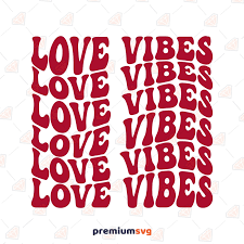Love Vibes with Smiley Face SVG, Instant Download | PremiumSVG