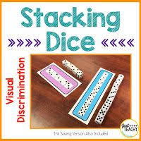 Visual Discrimination Stacking Dice Visual Discrimination Activities Visual Discrimination Discrimination