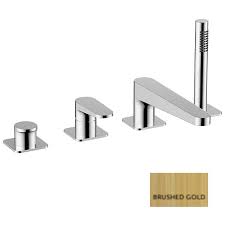 Check spelling or type a new query. Rak Ischia 4 Hole Deck Mounted Bath Shower Mixer Tap Brushed Gold