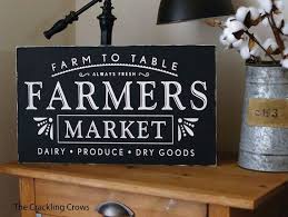 Farm To Table Farmers Market Wood Sign Farmhouse Style Wood Sign Modern Rustic Wood Sign Approx 11 Diy Wood Signs Rustic Wood Signs Diy Rustic Wood Signs
