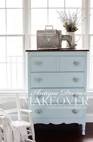Painted Antique Dresser Makeover