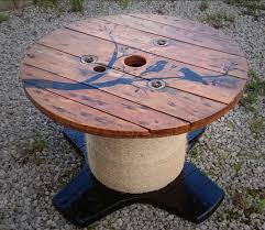 Cable Reel Drum Table With Custom Design Wooden Cable Spools Wooden Spool Tables Spool Tables