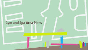 Learn how to lay out your floor plan to make the best use of your space and provide maximum workout flow to your members and get tips on creating a great workout environment inside your fitness center. Gym And Spa Area Plans Fitness Center Floor Plan Health Club Floor Plan Fitness Club Plan