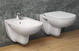 Sanitari Ceramica Per Water E Bidet Di Casa Cose Di Casa Bagno Bidet Bagni Quadrati