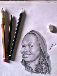 Our Lady of Sorrows I drew with graphite pencils and a permanent marker.