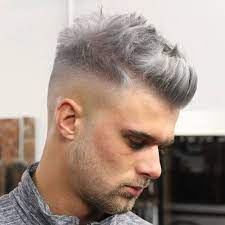 Textured Quiff With High Fade And Beard Haircuts For Men Mens Haircuts Short Mens Hairstyles Short