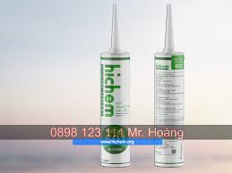 Keo dán silicone trung tính Hichem 601 màu trong