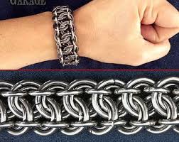 Bracelet Barre En Acier D Armure Leger Par Steampunkgarage Bijoux Chaine Bijouterie Bijoux En Fil De Cuivre