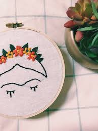 Frida Kahlo Embroidery Hoop Girl Power Embroidery Hoop Etsy Hand Embroidery Art Feminist Embroidery Cute Embroidery