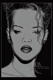 Singer Rihanna with her niece, Majesty.