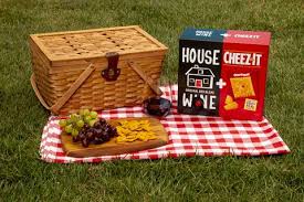 Cheez Its Dual Box Comes With House Red Wine And Crackers