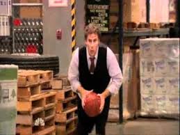 Will Ferrell Dunks In The Warehouse Will Ferrell The Office Warehouse